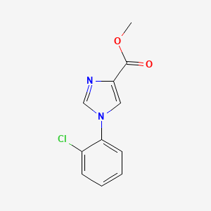 molecular formula C11H9ClN2O2 B8379578 Methyl 1-(2-chlorophenyl)-1H-imidazole-4-carboxylate 