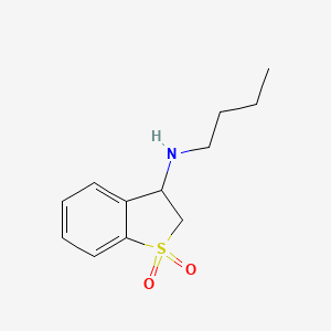 molecular formula C12H17NO2S B8379634 butyl-(1,1-dioxo-2,3-dihydro-1H-benzo[b]thiophen-3-yl)-amine 