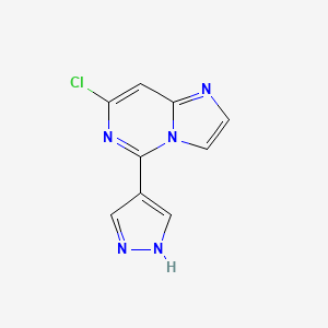 7-chloro-5-(1H-pyrazol-4-yl)imidazo[1,2-c]pyrimidine