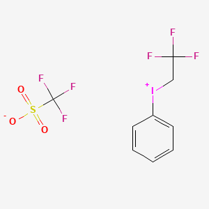 molecular formula C9H7F6IO3S B8379867 (2,2,2-Trifluoroethyl)(phenyl)iodonium triflate 