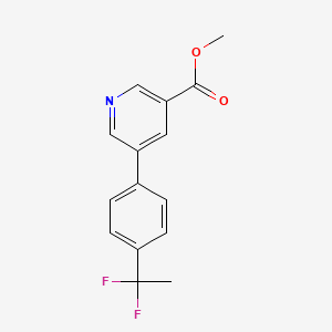 Methyl 5-(4-(1,1-difluoroethyl)phenyl)nicotinate