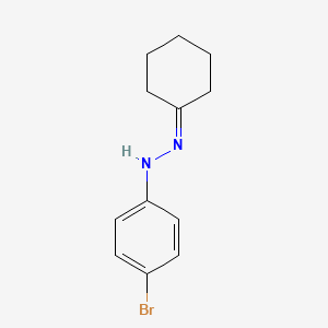 molecular formula C12H15BrN2 B8379937 1-(4-Bromophenyl)-2-cyclohexylidenehydrazine 