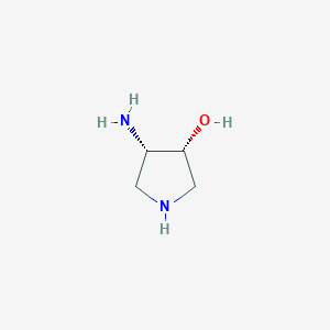 molecular formula C4H10N2O B8379949 cis-4-Aminopyrrolidin-3-ol 
