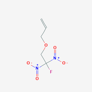 molecular formula C5H7FN2O5 B8379959 Allyl 2,2-dinitro-2-fluoroethyl ether 