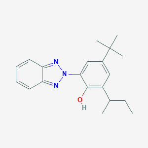 molecular formula C20H25N3O B008380 2-(2H-Benzotriazol-2-yl)-4-(tert-butyl)-6-(sec-butyl)phenol CAS No. 36437-37-3