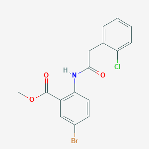 Methyl 5-bromo-2-(2-(2-chlorophenyl)acetamido)benzoate