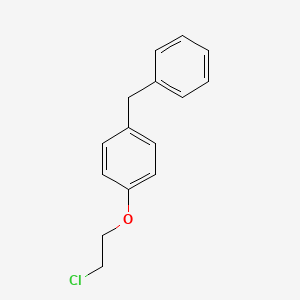 4-Benzylphenyl 2-chloroethyl ether