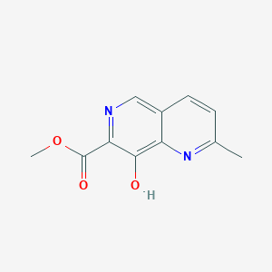 8-Hydroxy-2-methyl-[1,6]naphthyridine-7-carboxylic acid methyl ester