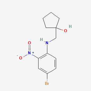 1-{[(4-Bromo-2-nitrophenyl)amino]methyl}cyclopentanol