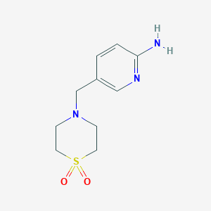 5-(1,1-Dioxothiomorpholin-4-ylmethyl)-pyridin-2-ylamine