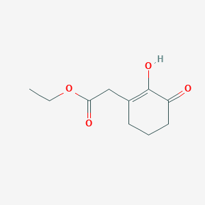 molecular formula C10H14O4 B8380250 Ethyl(2-hydroxy-3-oxo-1-cyclohexen-1-yl)acetate 