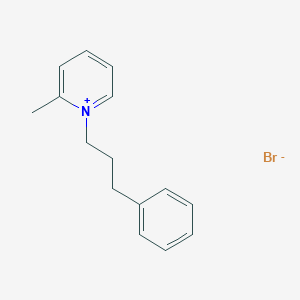 molecular formula C15H18BrN B083805 1-(3-Phenylpropyl)-2-methylpyridinium bromide CAS No. 10551-42-5