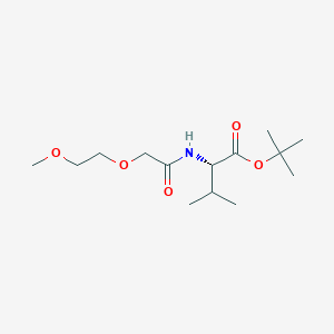 molecular formula C14H27NO5 B8380625 N-methoxyethoxyacetyl-(L)-valine tert-butyl ester 