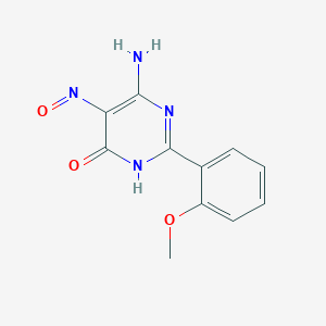 4-Amino-2-(2-methoxyphenyl)-5-nitrosopyrimid-6-one