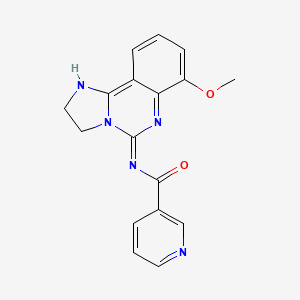 N-(7-methoxy-2,3-dihydroimidazo[1,2-c]quinazolin-5-yl)nicotinamide