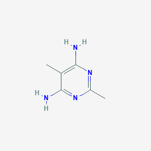 molecular formula C6H10N4 B083809 2,5-Dimethylpyrimidine-4,6-diamine CAS No. 13265-42-4