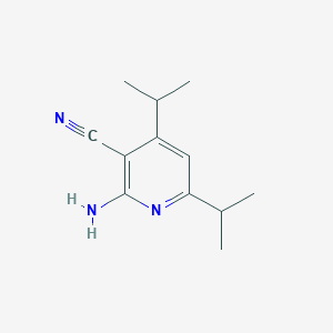 molecular formula C12H17N3 B8380909 2-Amino-4,6-diisopropylnicotinonitrile 