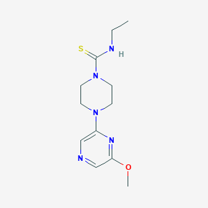molecular formula C12H19N5OS B8380925 N-Ethyl-4-(6-methoxypyrazin-2-yl)piperazine-1-carbothioamide CAS No. 89007-53-4