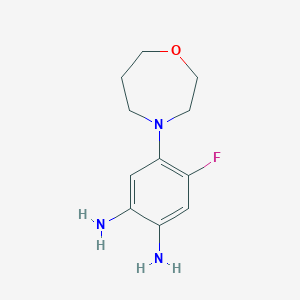 4-Fluoro-5-perhydro-1,4-oxazepin-4-ylbenzene-1,2-diamine