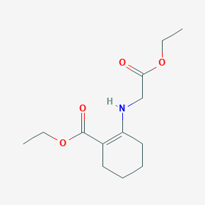 Ethyl 2-[[(ethoxycarbonyl)methyl]amino]-1-cyclohexene-1-carboxylate