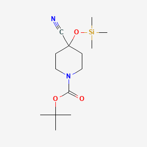 4-Cyano-4-trimethylsilanyloxy-piperidine-1-carboxylic acid tert-butyl ester