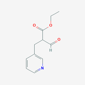 Ethyl 2-formyl-3-(3-pyridyl)propionate