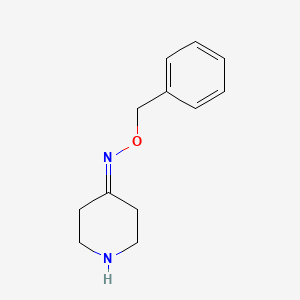molecular formula C12H16N2O B8381084 piperidin-4-one O-benzyl oxime 