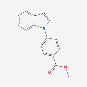 molecular formula C16H13NO2 B8381167 Methyl 4-(1-indolyl)benzoate 