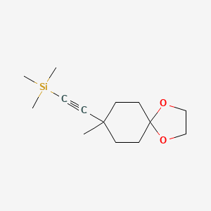 Trimethyl((8-methyl-1,4-dioxaspiro[4.5]decan-8-yl)ethynyl)silane