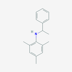 molecular formula C17H21N B8381222 PhCH(CH3)NHMes 