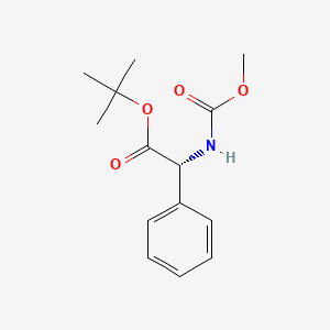 (R)-tert-butyl 2-(methoxycarbonylamino)-2-phenylacetate