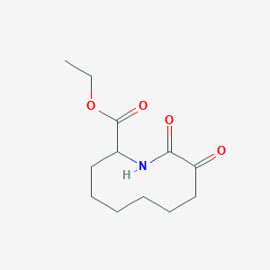 Ethyl 2,3-di-oxo-1-azacyclodecane-10-carboxylate