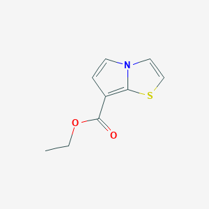 molecular formula C9H9NO2S B8381339 pyrrolo[2,1-b]thiazole-7-carboxylic Acid Ethyl Ester 