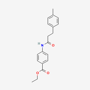 4-(p-Methylhydrocinnamamido)benzoic acid, ethyl ester