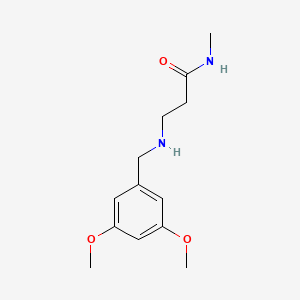 3-[(3,5-dimethoxyphenyl)methylamino]-N-methyl-propanamide