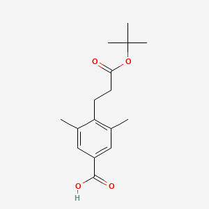 4-(2-Tert-butoxycarbonyl-ethyl)-3,5-dimethyl-benzoic acid