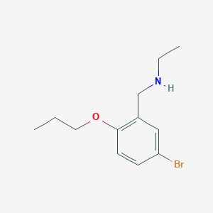 N-[(5-bromo-2-propoxyphenyl)methyl]ethanamine