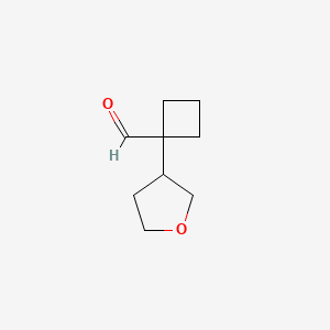 1-(Oxolan-3-yl)cyclobutane-1-carbaldehyde