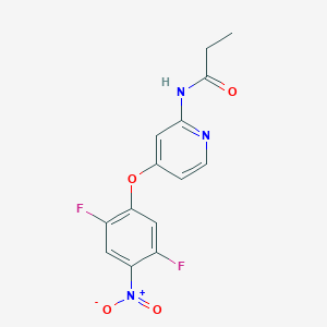 N-(4-(2,5-difluoro-4-nitrophenoxy)pyridin-2-yl)propionamide