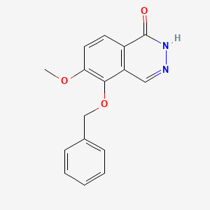 molecular formula C16H14N2O3 B8381545 5-Benzyloxy-6-methoxy-2H-phthalazin-1-one 