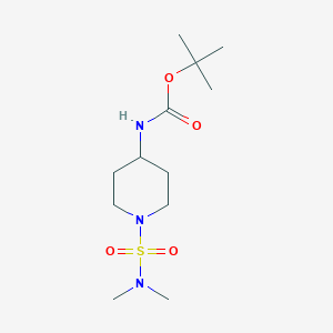 molecular formula C12H25N3O4S B8381551 tert-butyl N-[1-(dimethylsulfamoyl)piperidin-4-yl]carbamate 