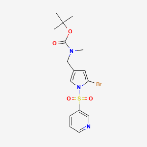 tert-Butyl {[5-bromo-1-(pyridin-3-ylsulfonyl)-1H-pyrrol-3-yl]methyl}methylcarbamate