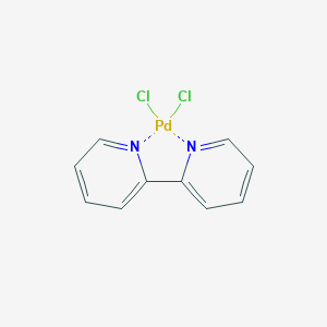 molecular formula C10H8Cl2N2Pd B083818 (2,2'-Bipyridine)dichloropalladium(II) CAS No. 14871-92-2