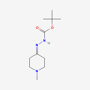 Tert-butyl 2-(1-methylpiperidin-4-ylidene)hydrazinecarboxylate