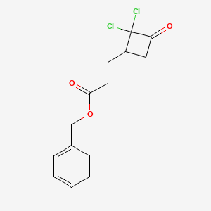Benzyl 3-(2,2-dichloro-3-oxocyclobutyl)propanoate