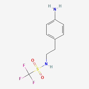 4-[2-(Trifluoromethanesulfonamido)ethan-1-yl]aniline