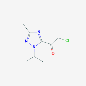 2-chloro-1-(1-isopropyl-3-methyl-1H-1,2,4-triazol-5-yl)ethanone