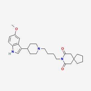 8-Azaspiro(4.5)decane-7,9-dione, 8-(4-(4-(5-methoxy-1H-indol-3-yl)-1-piperidinyl)butyl)-