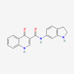 N-Indolin-6-yl-4-oxo-1H-quinoline-3-carboxamide