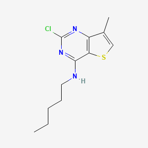 2-Chloro-7-methyl-4-pentylaminothieno[3,2-d]pyrimidine